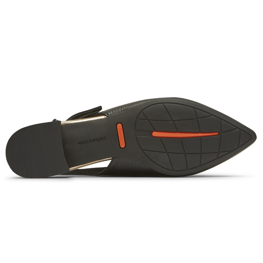 Rockport Slingback Dam Svarta - Total Motion Zuly Bow - BLWDV9627